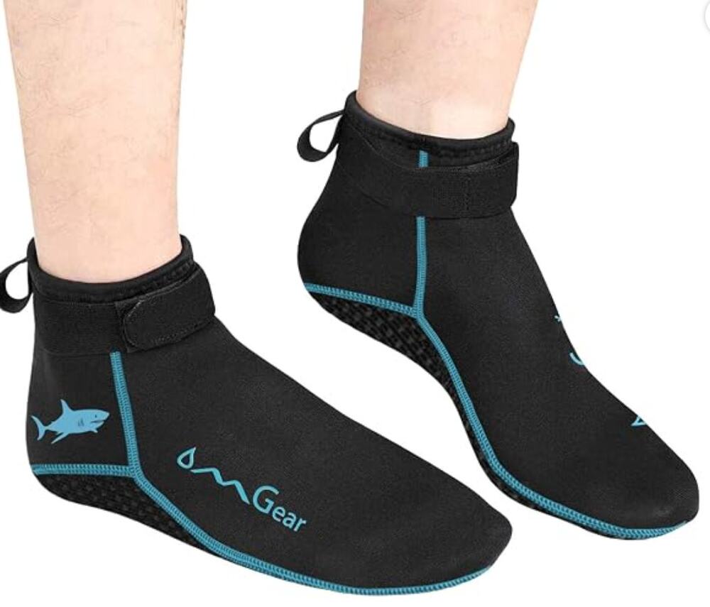 NEW OMGear Water Socks Neoprene Beach Booties Anti-Slip Wetsuit Footwear Swim